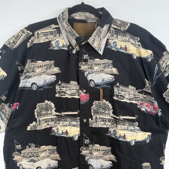 Clearwater Outfitters Muscle Car Print Shirt XL Black 100% Cotton Mustang T-Bird - Picture 3 of 11